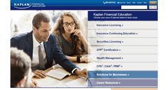 Desktop Screenshot of kaplanfinancial.com