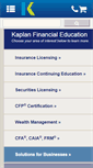 Mobile Screenshot of kaplanfinancial.com